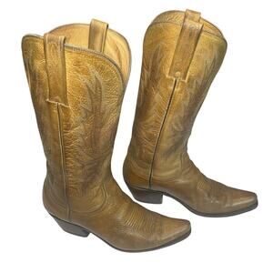 Charlie 1 Horse Lucchese Tan Snip Toe I 4508 Western Cowboy Boots 8.5 B